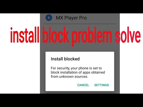 app Install block problem solved