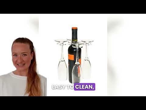 Wine Glass Acrylic Holder for Wine Bottle