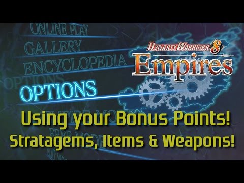 Dynasty Warriors 8 Empires: Stratagems, Items & Weapons