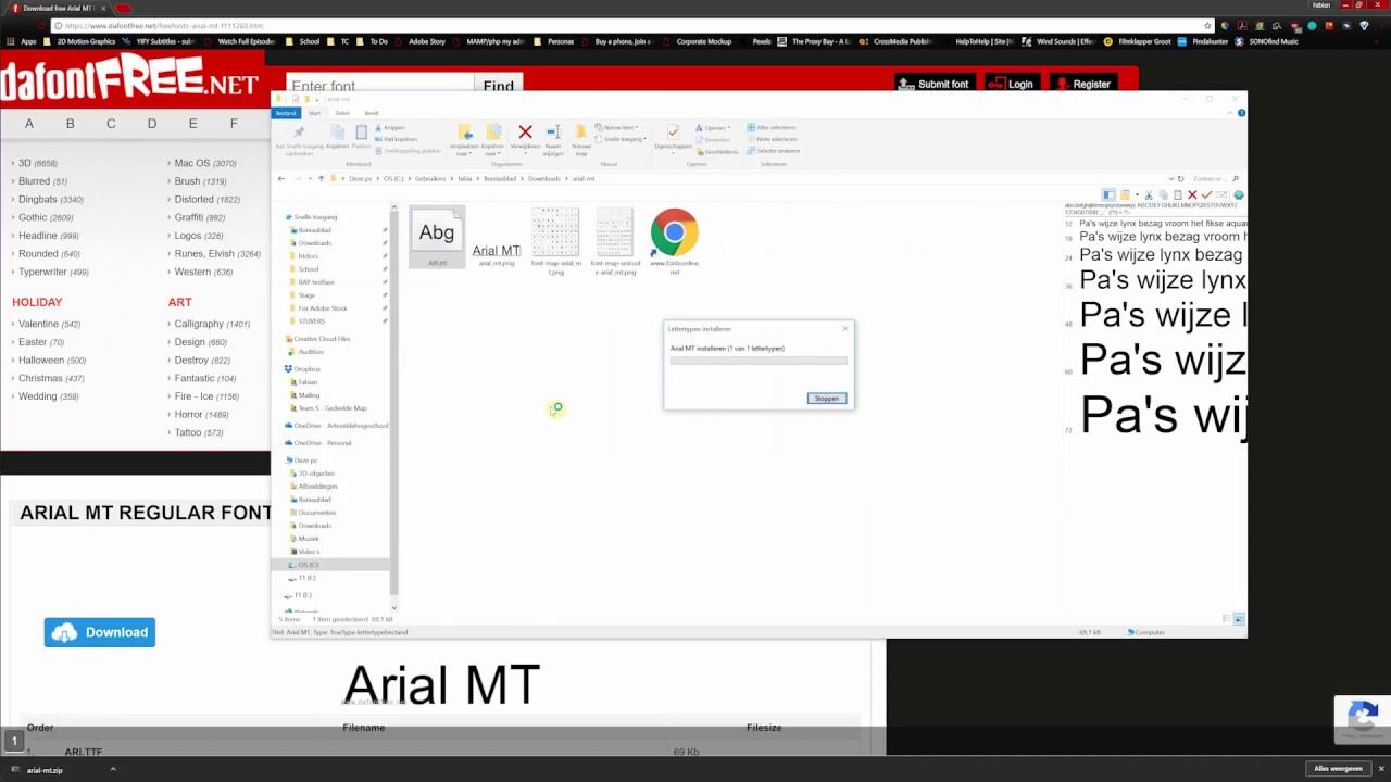 How to install a font on Windows in less than 30 seconds (works on all versions)