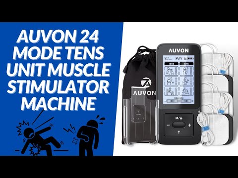 AUVON 24 Modes TENS Unit Muscle Stimulator Machine