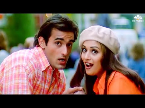 Main Hoon Akela Tu Hain Akeli | Mohabbat (1997) | Madhuri Dixit, Akshaye Khanna | Kavita K, Abhijeet