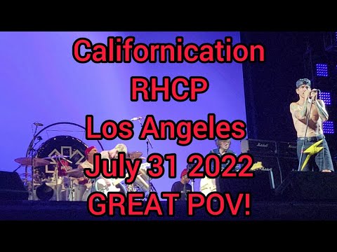 Californication Red Hot Chili Peppers Sofi Stadium Los Angeles July 27 2022