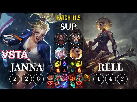 HLE Vsta Janna vs Rell Sup - KR Patch 11.5
