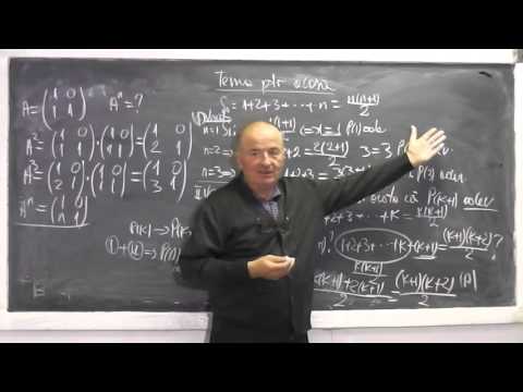 1/2 Lesson 650 - Matrices Newton's Binomial Mathematical Induction Sequences - Grade 11 Homework