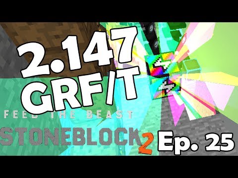 2.147G RF/T DURCH RAINBOW GENERATOR | Minecraft stoneblock 2 #25 | Anazorex
