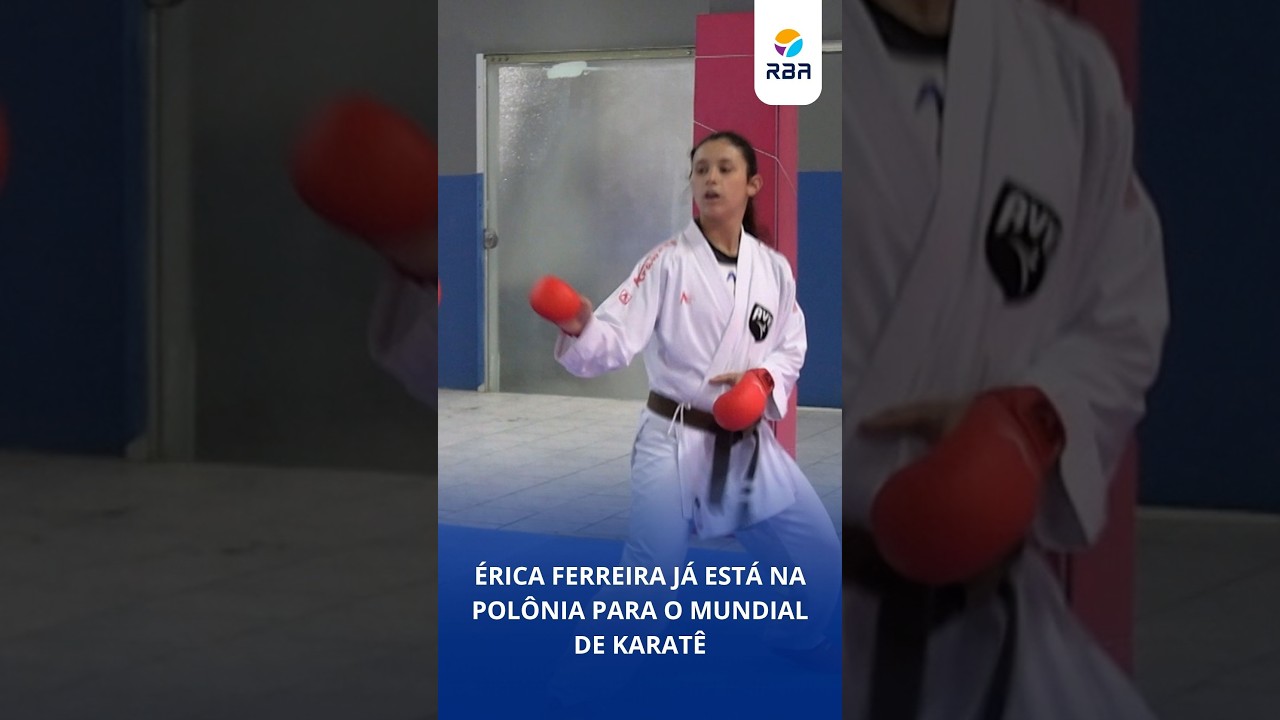 Érica Ferreira já está na Polônia para o Mundial de Karatê