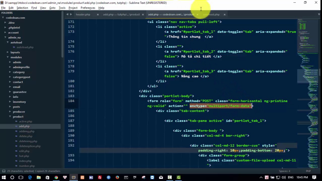 Bài 9: Xây dựng website bán hàng bằng php : Thêm mới sản phẩm