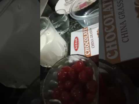 choclate china grass🍮easy recipe 🥰‎@Shaikhadaamehfooz29 