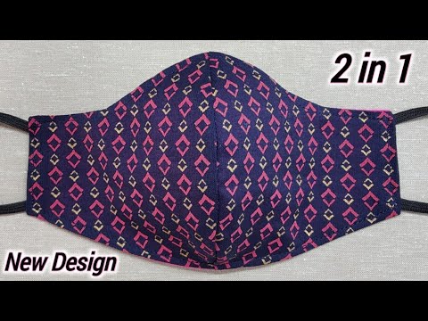 Just 5 Minutes Very Easy Pattern Mask | Face Mask Sewing Tutorial | DIY Breathable Face Mask | Mask