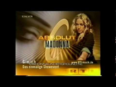 Madonna Absolut Madonna German TV announcement promo commercial 2003