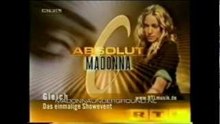 Madonna Absolut Madonna German TV announcement promo commercial 2003