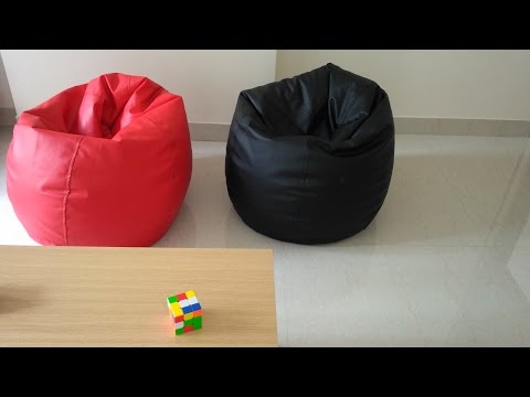 Orka xl bean bag cover - black & red review in hindi