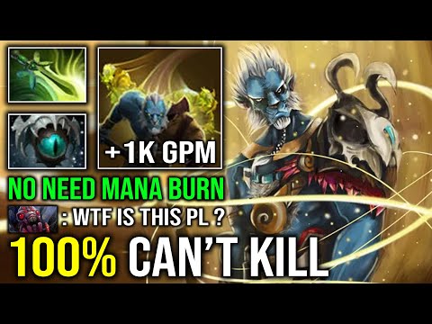 WTF 100% CAN'T KILL Create Unlimited Illusion Army No Need Mana Burn 1v5 Juke Phantom Lancer Dota 2
