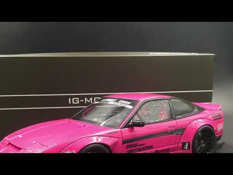 Ignition Model 1:18 Rocket Bunny 180SX Purple (EN-Wheel)  IG1108 Video