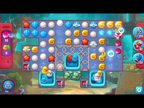 Fishdom 6185 Hard Level - 15 moves - NO BooSTERS