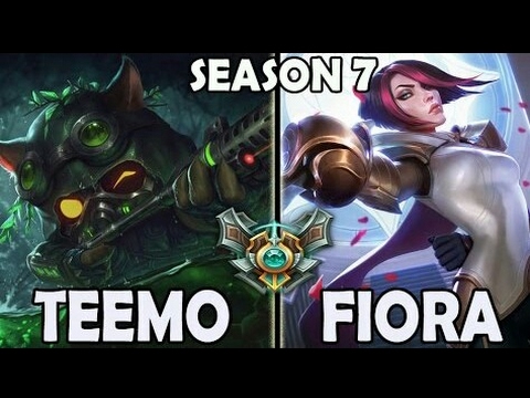 SoloQ Top Relays Best Teemo Korea vs Fiora TOP Ranked Master Season 7