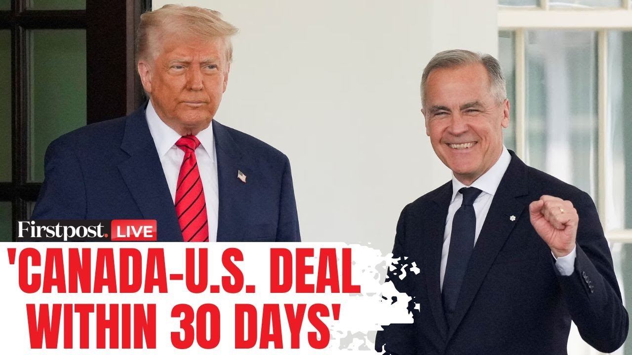 LIVE: Carney, Trump Eye Canada-US Deal in 30 Days Despite Tariff Dispute | Trump Tariffs | Trade War