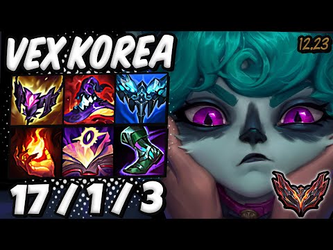 Powerfull Vex MID vs Malzahar | KR Grandmaster Patch 12.23 | Season 12 🌟