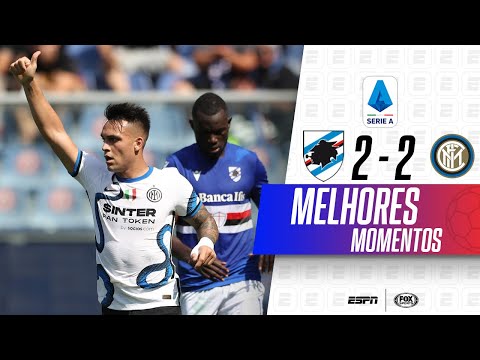 LAUTARO MARCA, MAS INTER SÓ EMPATA EM JOGAÇO COM A SAMPDORIA NO ITALIANO | MELHORES MOMENTOS