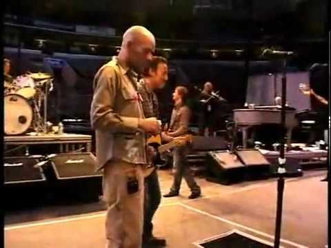 Michael Stipe of R.E.M. and Bruce Springsteen