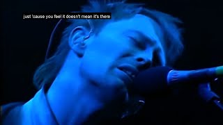 There there, Radiohead, Glastonbury 2003, with lyrics