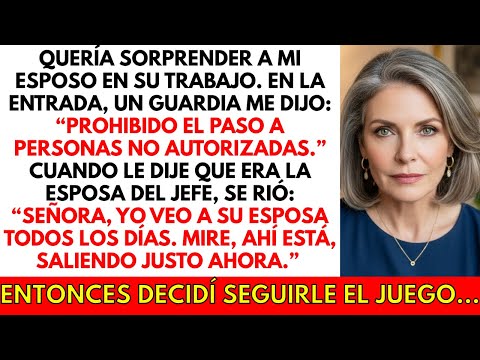 Quería sorprender a mi esposo en su trabajo. En la entrada, descubrí que él tiene una “esposa”...