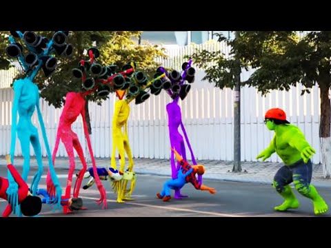 NickHulk VS Team Siren Head | Scary Teacher 3D Superheroes Love Tani Animation