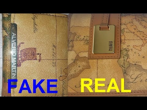 Real vs. Fake Alviero Martini purse. How to spot fake 1a classe by Alviero martini