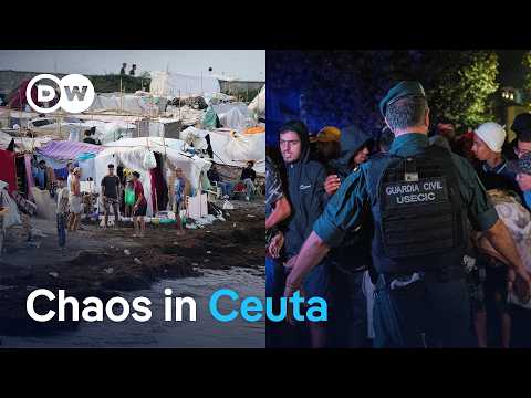 Spanish police clash with migrants as Ceuta crisis deepens | DW News