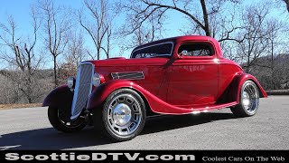 Customized 1933 Ford Street Rod With Supercharged Flathead V8 - Pro Auto Interiors By Steve Holcomb