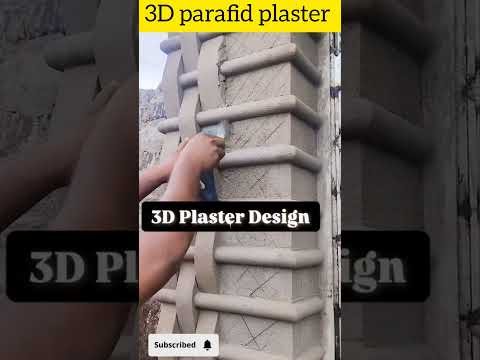 20243D parafid Wall plaster laster Design in construction  ... #plastering #plasterdesign #constru