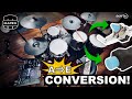 Mapex Saturn drums electronic CONVERSION with drum-tec GROOVEBAR & GROOVEDOT triggers