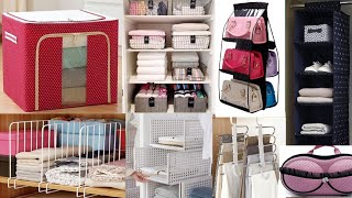 Amazon Almirah/Wardrobe Organizers/Cloth Hangers/Closet organization/Wardrobe organizing bag