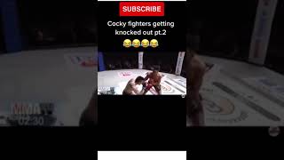 TikTok When Cocky Fighter Gets Knocked Out (pt.2) #shorts