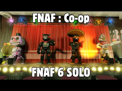 Roblox FNAF: Co-op - FNAF 6 Full Solo Walkthrough