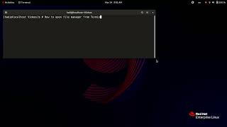 How to open File Manager from Terminal Window - Linux