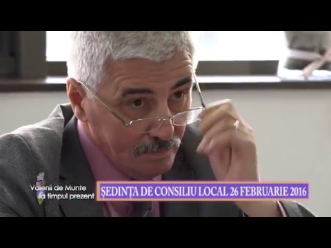 Emisiunea Vălenii de Munte la timpul prezent – 4 martie 2016 – Ședința Consiliului Local