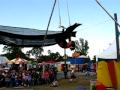 Jayna Lee On Trapeze Dressed Like Johnny Weir Pink Tassel And All