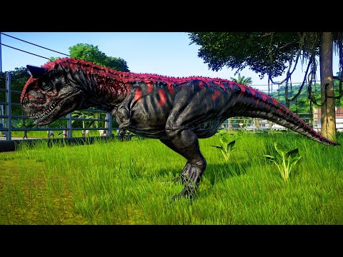 2 Carnotaurus Vs 2 Carnotaurus | Dinosaurs Fighting & Eat Visitors! 🌍 Jurassic World Evolution