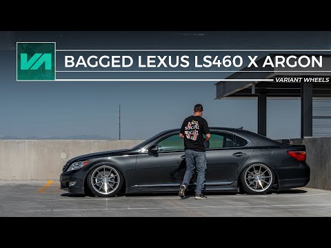 Bagged LS460 // Silver Machine Argon // Variant wheels