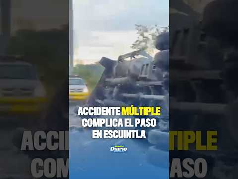 ⚠️🚗 ACCIDENTE MÚLTIPLE COMPLICA EL PASO EN ESCUINTLA 🚛⚠️