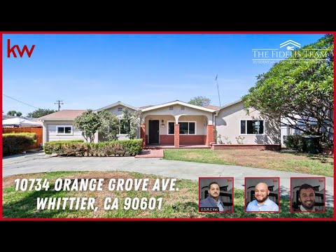 Home for Sale Just Listed! | 10734 Orange Grove Ave., Whittier CA 90601 | Move In Ready House FHA