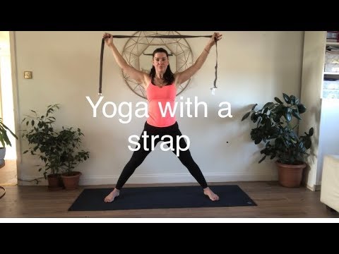 25 min yoga with straps to lengthen & stretch
