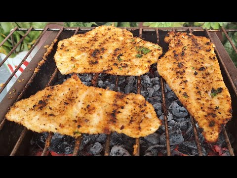Petto di pollo impanato arrostito..ricetta Siciliana