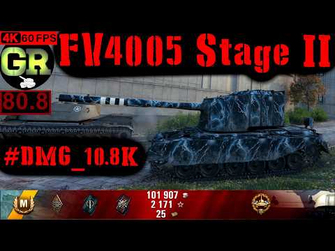 81_World of Tanks FV4005 Stage II WoT Replay - 5 Kills 10.8K DMG(Patch 1.4.0)