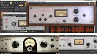 Video thumbnail for Waves  CLA-2A VS Black rooster VLA-2A VS Analog Obsession LALA VS Cakewalk CA-2A on Vocal by Audio Sound Doctor
