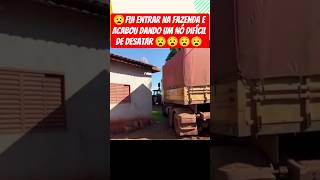 motorista entrou para descarregar ,acabou dando um nó cego no caminhão #caminhão #caminhoneiro