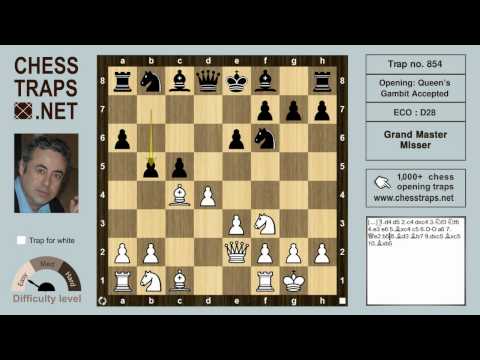 Queen's Gambit Accepted - Grand Master Misser (trap no. 854)