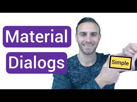 Material Dialogs Simple Example